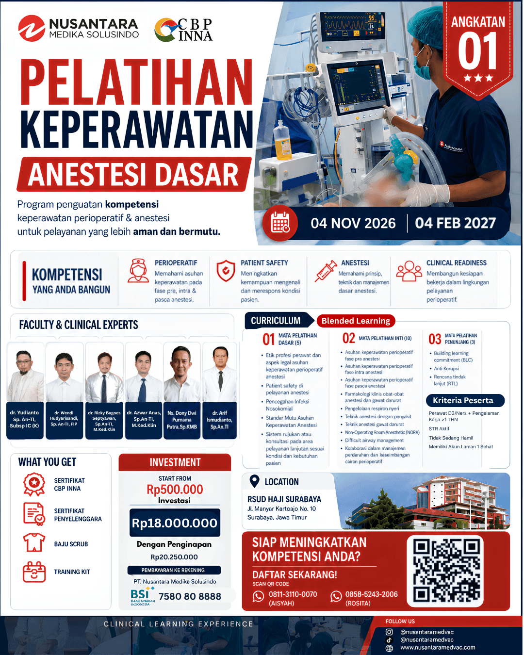 Flyer Agenda Batch Pelatihan Anestesi Perioperative Batch 1 3 Bulan